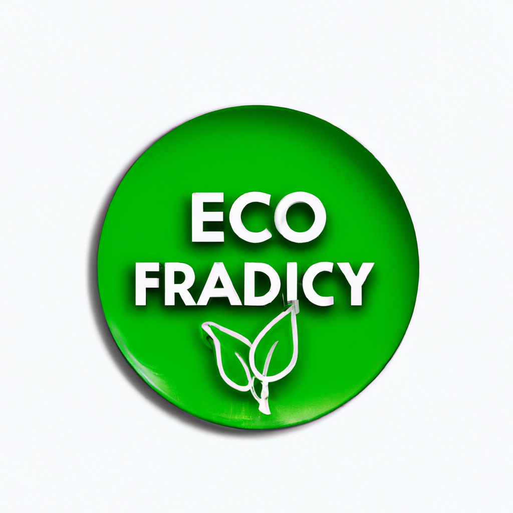 Eco-friendly certified badge
